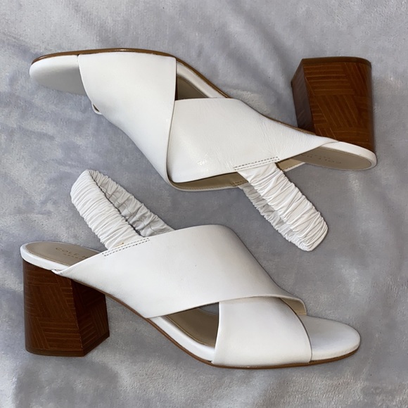 Cole Haan Shoes - Cole Haan White Heeled Sandals